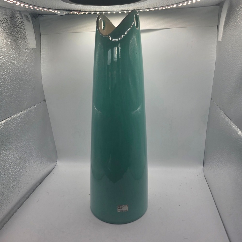 Vintage Royal Haeger R154 Tall Turquoise Teal Vase MCM Art Pottery USA AS IS